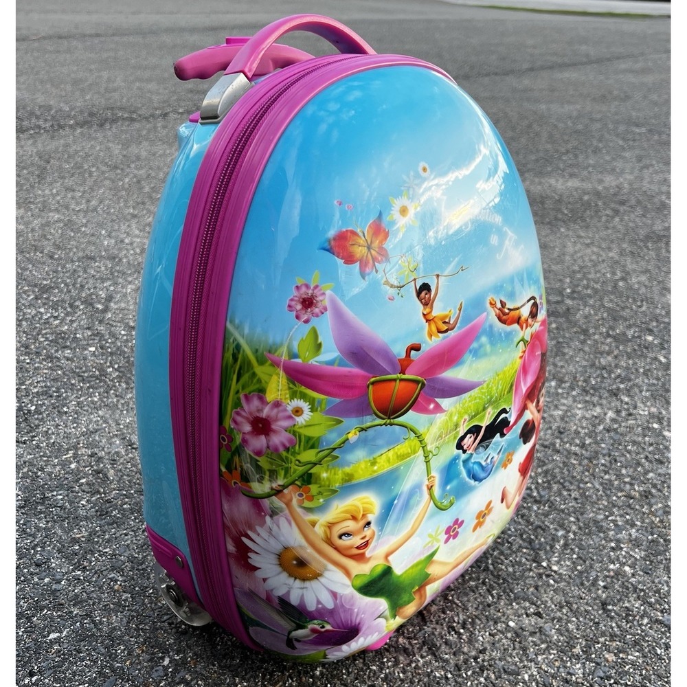 Carry On Suitcase Heys Disney Tinkerbell Fairies 18"x 12" Luggage Travel Kids